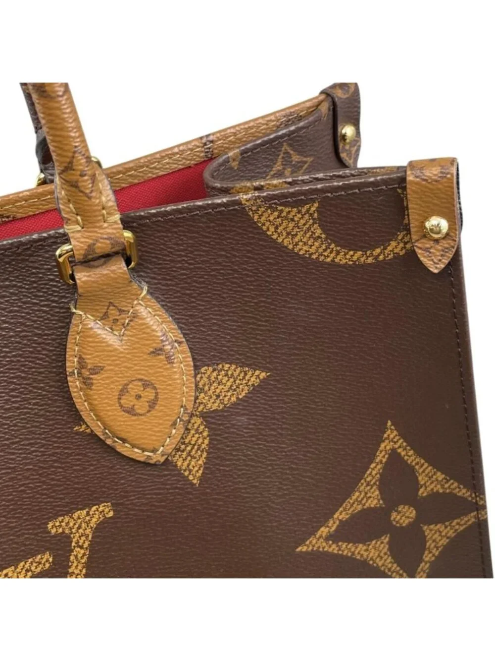 Louis Vuitton Tote Bag On The Go MM Monogram Reverse